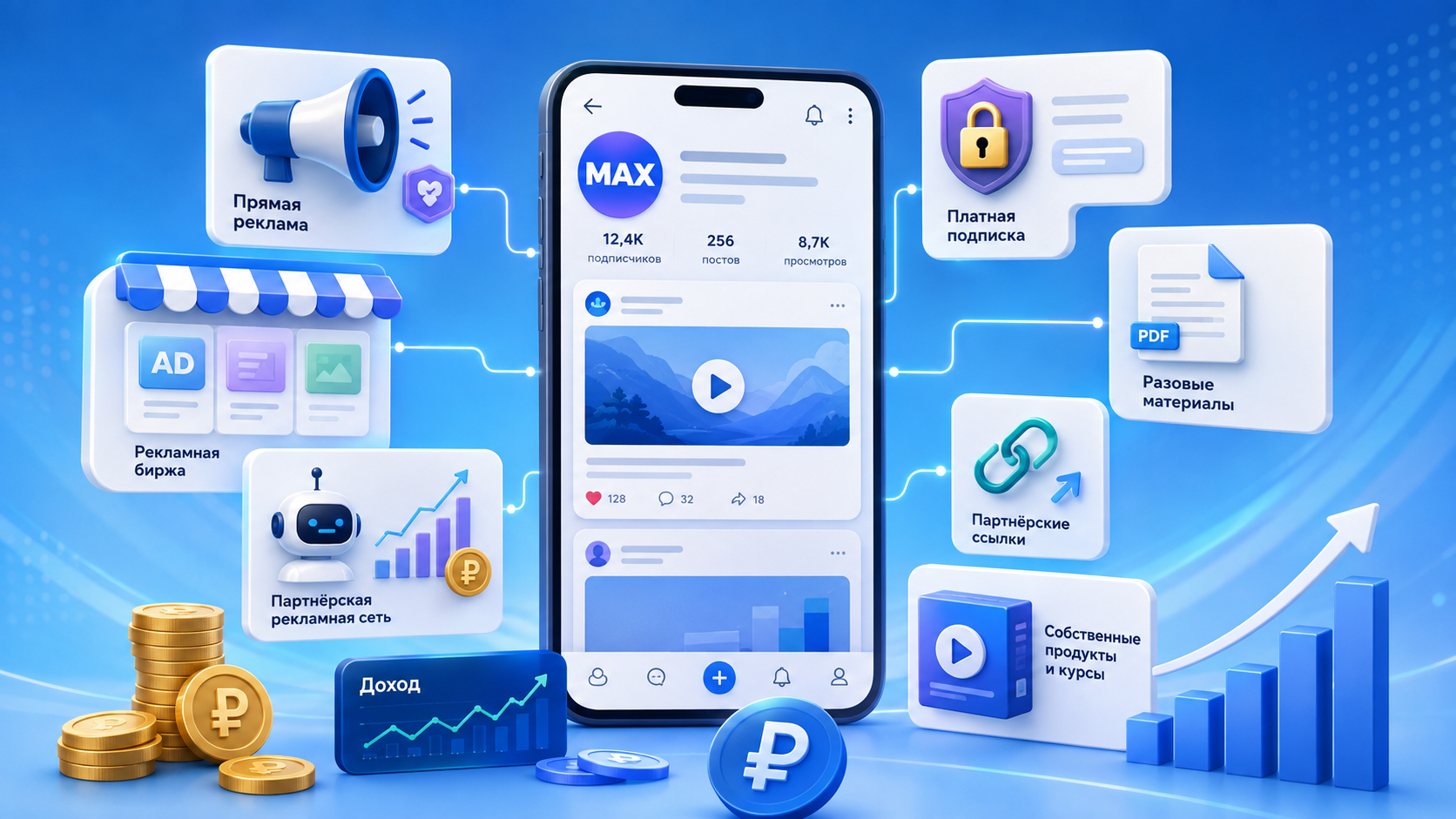 Как монетизировать MAX-канал: 9 способов заработка в 2026 году