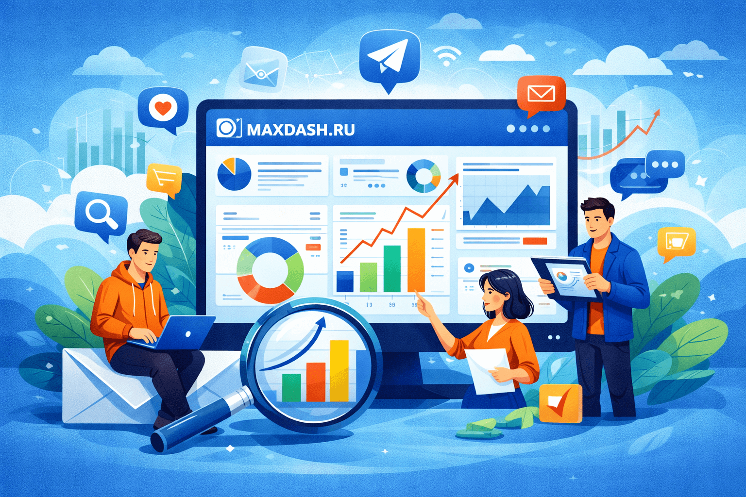 MaxDash.ru — аналитика каналов мессенджера MAX: обзор сервиса